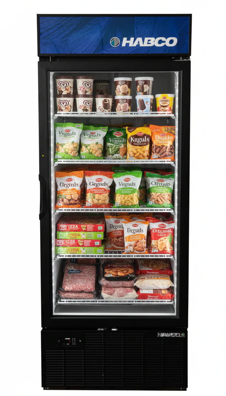 Habco 30.5" Bottom Mount One Glass Door Merchandising Freezer SF28HCBXM