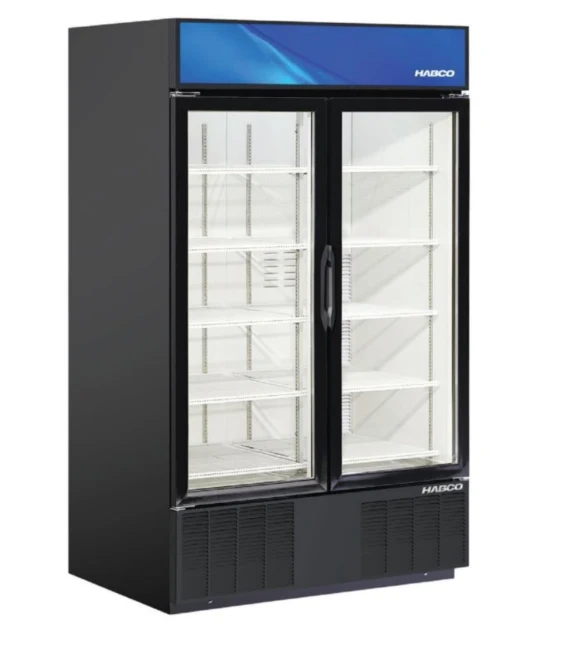 Habco 47.5" Two Glass Swing Door Merchandiser Freezer - SF46HCBXM - Image 2
