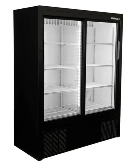 Habco 47" 8-Shelf Double Sliding Door Merchandising Refrigerator ESM14SL60HC - Image 2