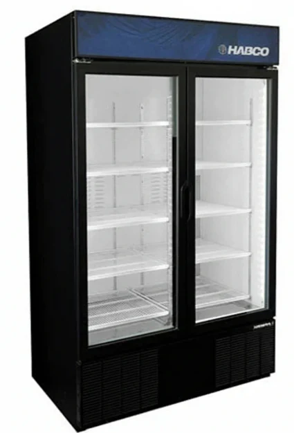 Habco 47" Wide 78" High 2 Swing Door Glass Refrigerator Merchandiser ESM46HC - Image 2