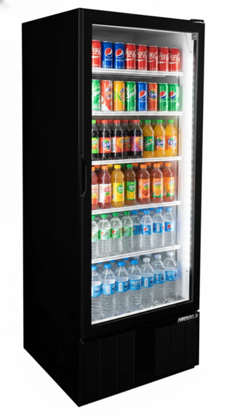 Habco ESM28HCTD 30" Wide 78" High 1 Swing Door Glass Refrigerator Merchandiser
