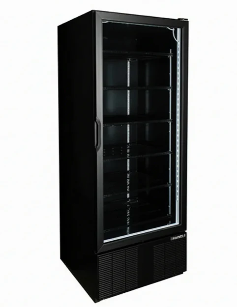 Habco ESM28HCTD-BLK 30" Wide 78" High 1 Swing Door Glass Refrigerator Merchandiser - Image 2