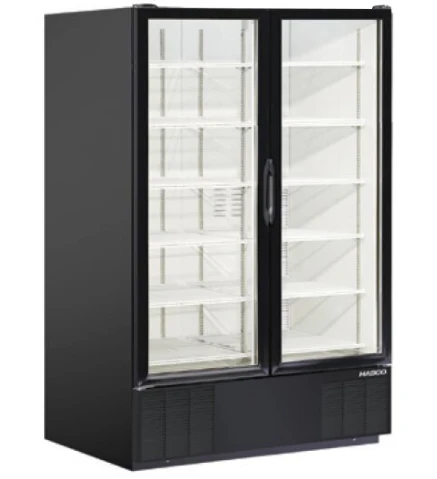 Habco ESM49HCTD 54" 10-Shelf Double Swing Glass Door Refrigerated Merchandiser - Image 2