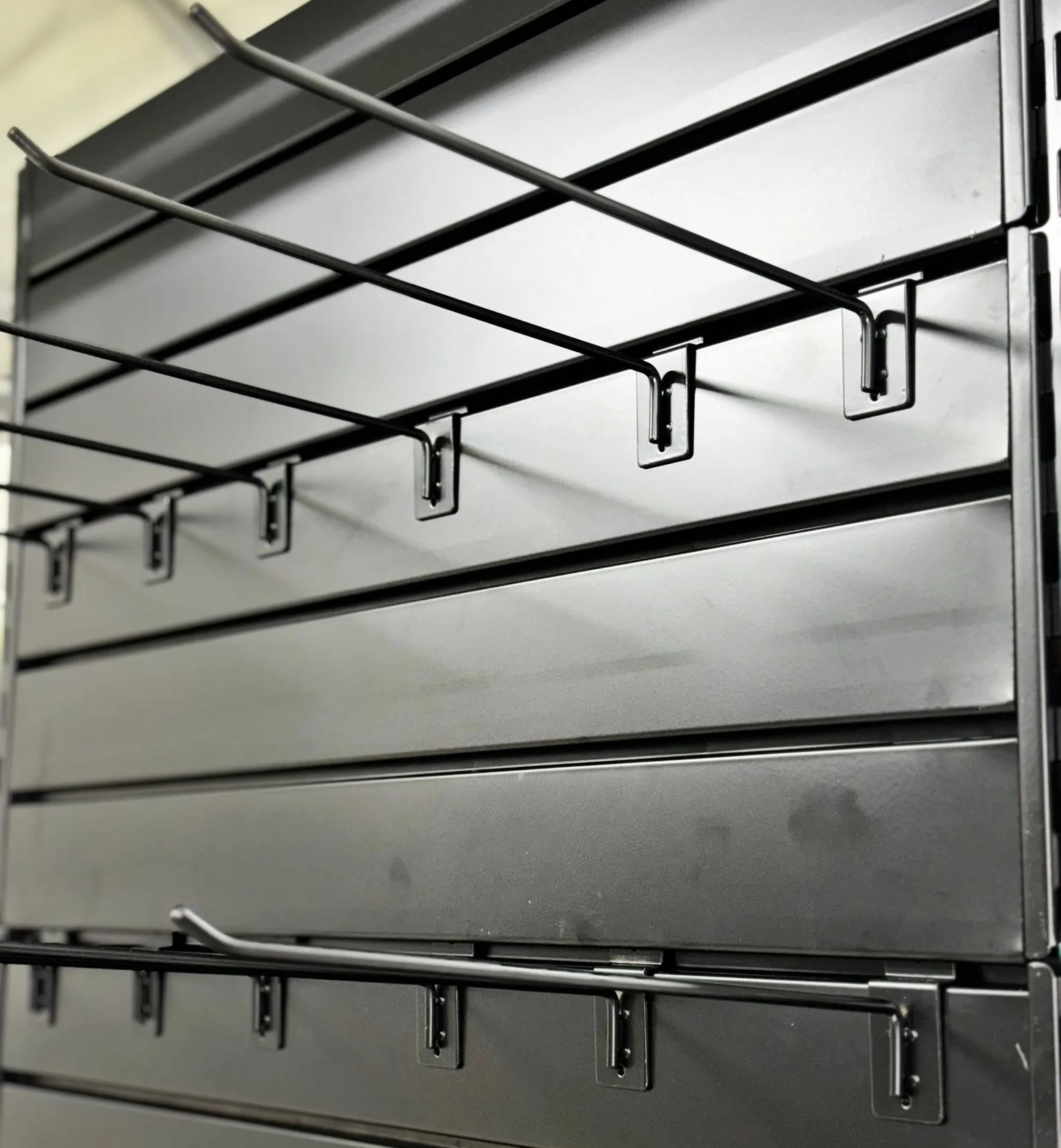 Heavy Duty Metal Slatwall Back Shelf, YD-S017W - Image 4