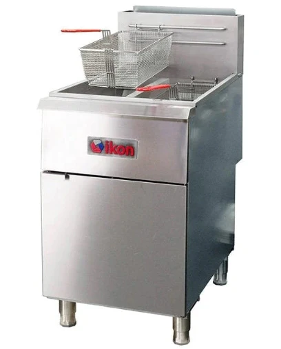 Ikon Natural Gas 40 lb. Capacity per Tank Split Tank Fryer - 120,000 BTU, IGF-40/40-2 NG - Image 5