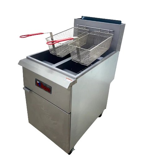 Ikon Natural Gas 40 lb. Capacity per Tank Split Tank Fryer - 120,000 BTU, IGF-40/40-2 NG - Image 7