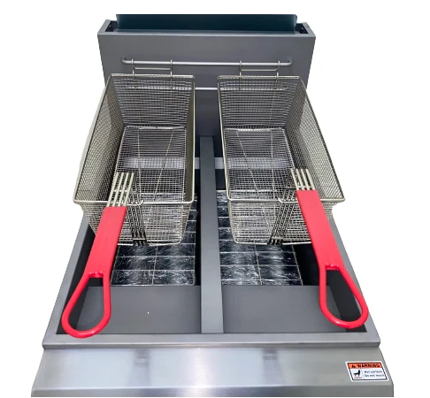 Ikon Natural Gas 40 lb. Capacity per Tank Split Tank Fryer - 120,000 BTU, IGF-40/40-2 NG - Image 9