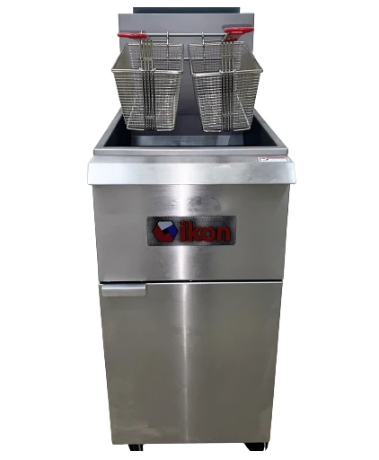 Ikon Natural Gas Fryer Floor Model 40-55lbs Capacity, - 120,000 BTU IGF-40/50 NG - Image 4