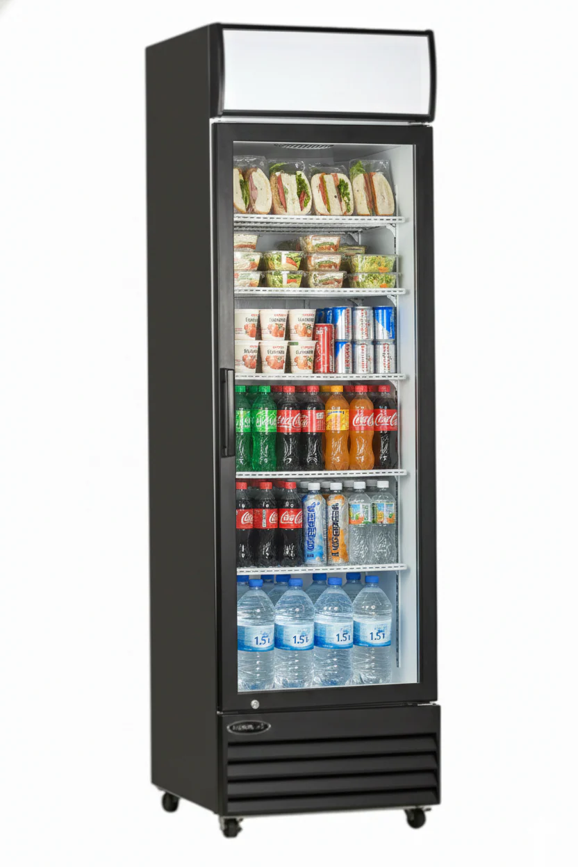 Kool-It 22" Single Glass Door Display Cooler - 11.6 Cu. Ft. KGM-13