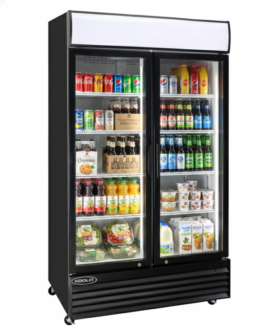 Kool-It 44.5" Double Glass Door Display Cooler - 31.1 Cu. Ft KGM-36
