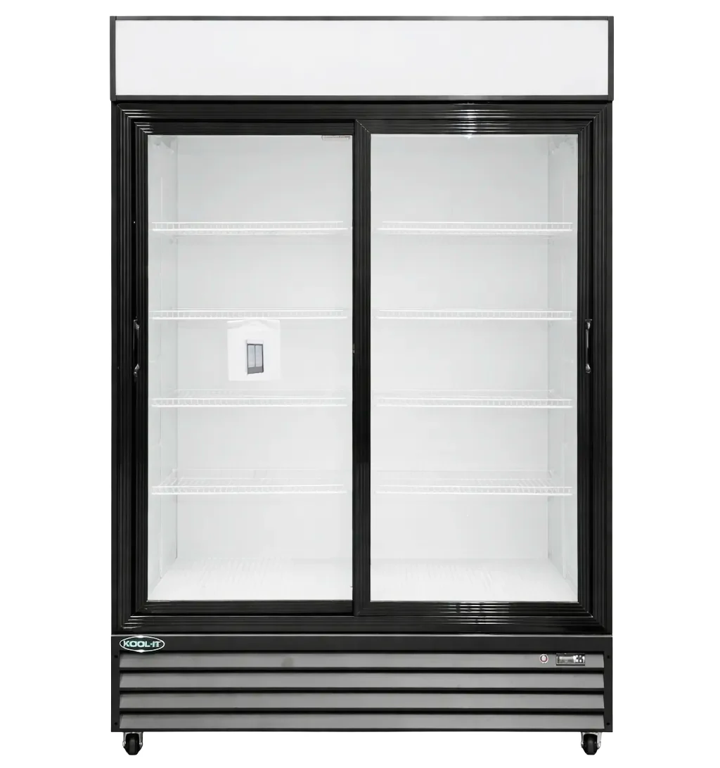 Kool-It 52" Double Sliding Glass Door Display Cooler 40.8 Cu. Ft. KSM-50 - Image 2