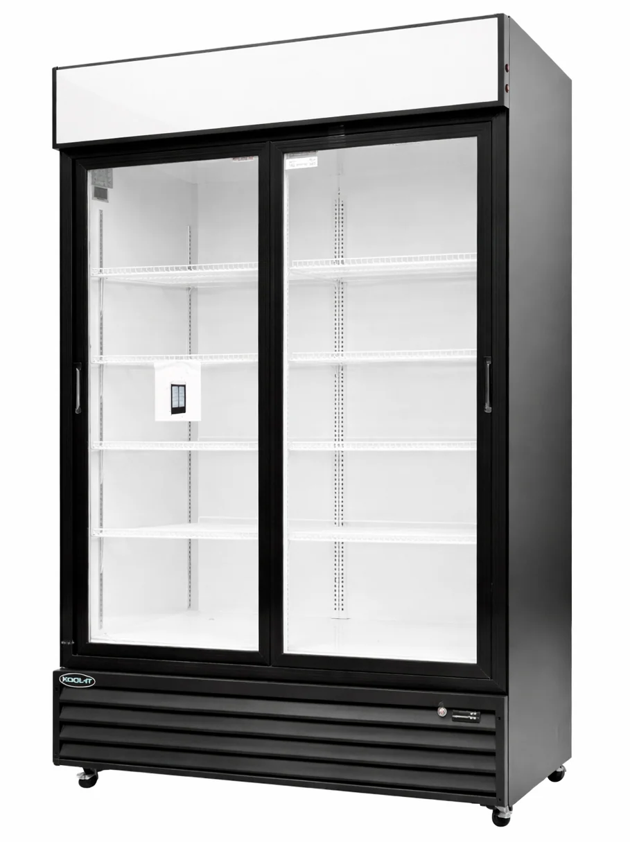 Kool-It 52" Double Sliding Glass Door Display Cooler 40.8 Cu. Ft. KSM-50 - Image 3