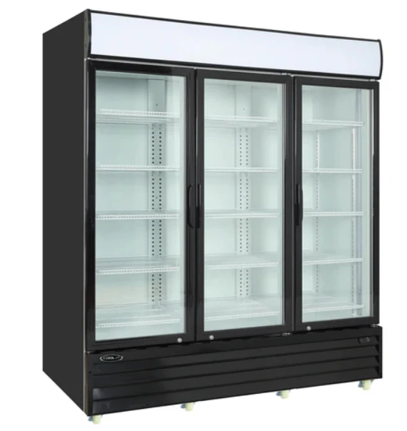Kool-It 78" Triple Glass Door Display Commercial Cooler - 73 Cu. Ft. KGM-75 - Image 2