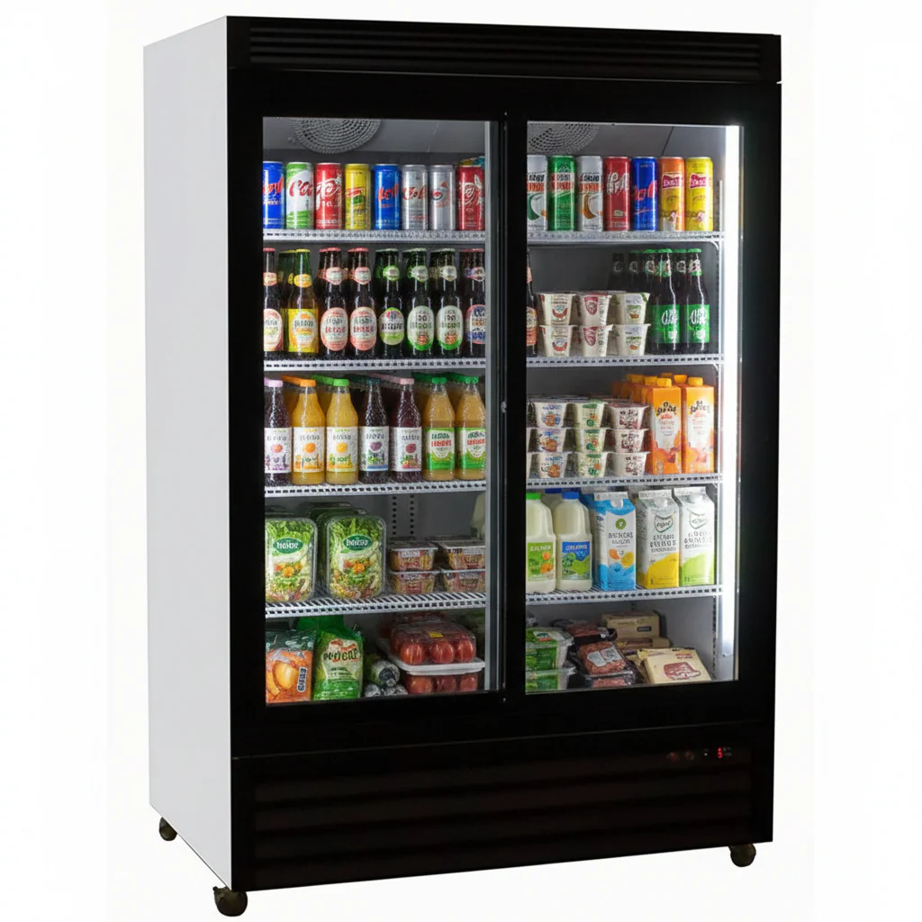 Kool-It Double Sliding Door 48" Wide Display Refrigerator - 37.8 Cu.Ft KSM-40