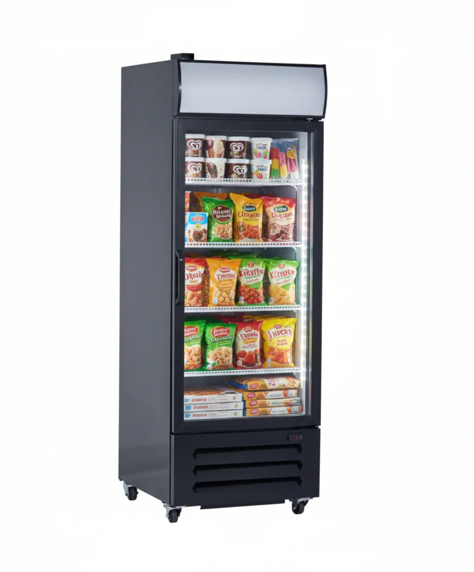 New Air 27" Single Glass Door Merchandising Freezer NGF-054-H