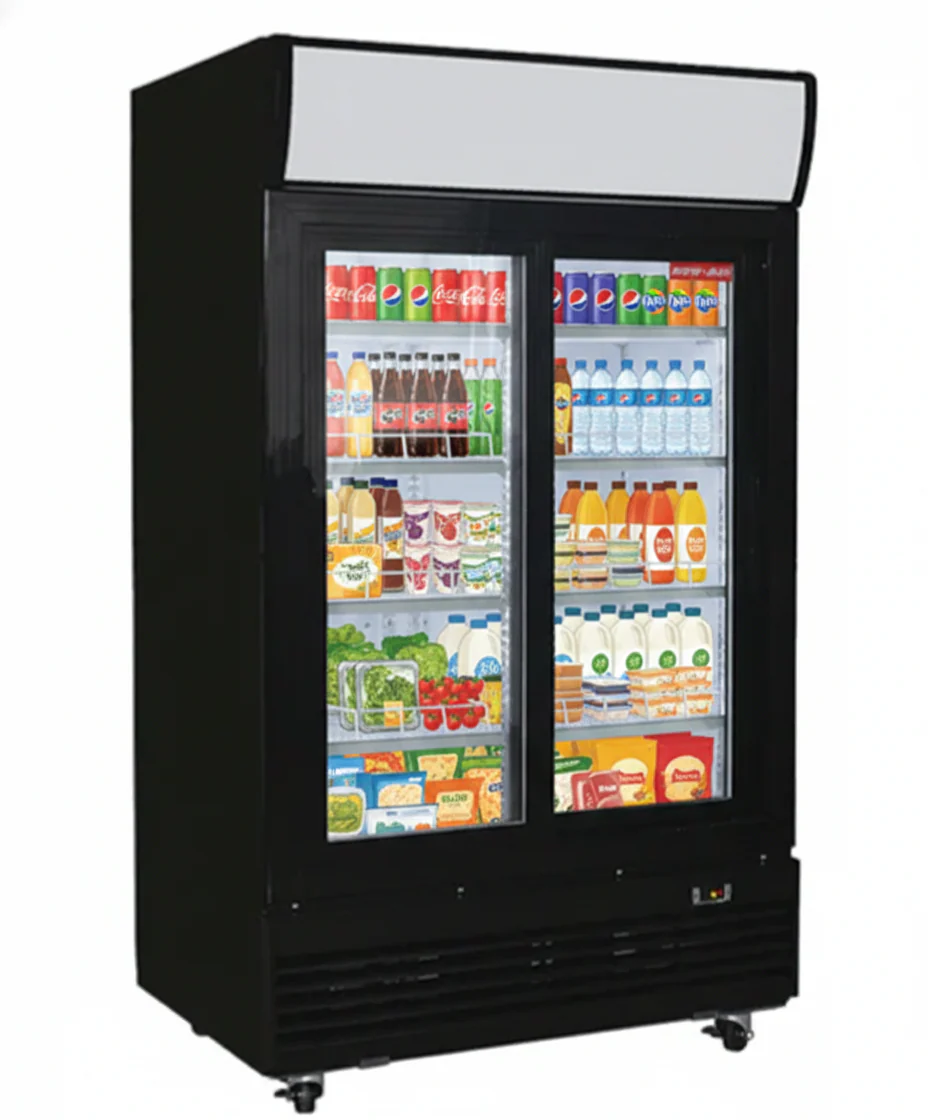 New Air 48" Two Sliding Glass Door Merchandiser NGR-48-S