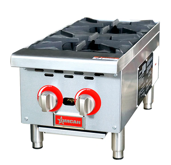 Omcan 12″ Hot Plate with 2 Burners 47379
