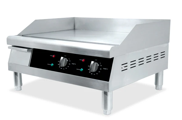 Omcan 24'' Countertop Stainless Steel Electric Griddle 43213 - Image 2