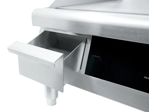 Omcan 24'' Countertop Stainless Steel Electric Griddle 43213 - Image 3