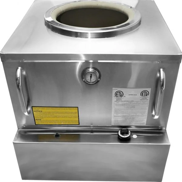 Omcan 32″ x 32″ Stainless Steel Tandoor Clay Oven – Natural Gas 44285 - Image 3