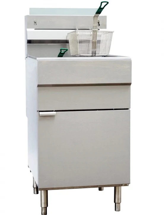 Omcan Natural Gas Floor Fryer with 150,000 BTU 46021