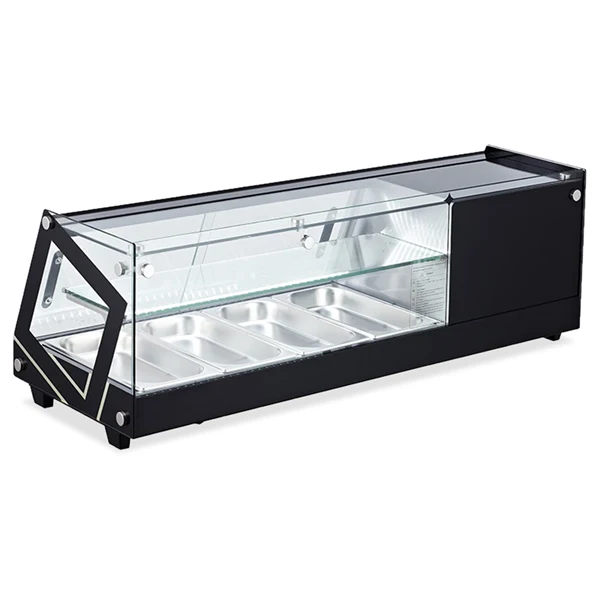 45'' Omcan Square Glass Refrigerated Sushi Case - 43492 - Image 2