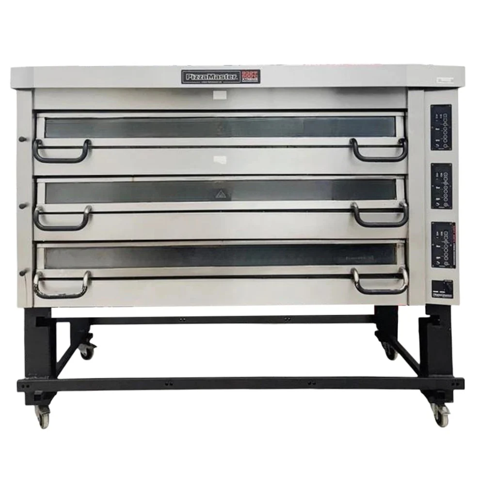 PizzaMaster 90" Electric Three Deck 24 x 10" Pizza Capacity Used FOR02412 - Image 2