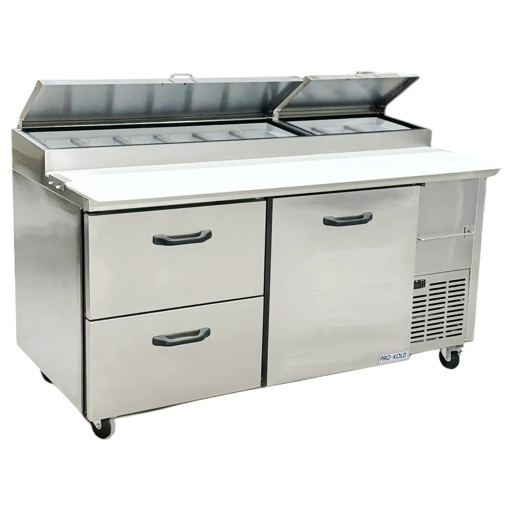 67'' Pro-Kold Single Door 2 Drawers Pizza Prep Table PPT-67-21 - Image 4