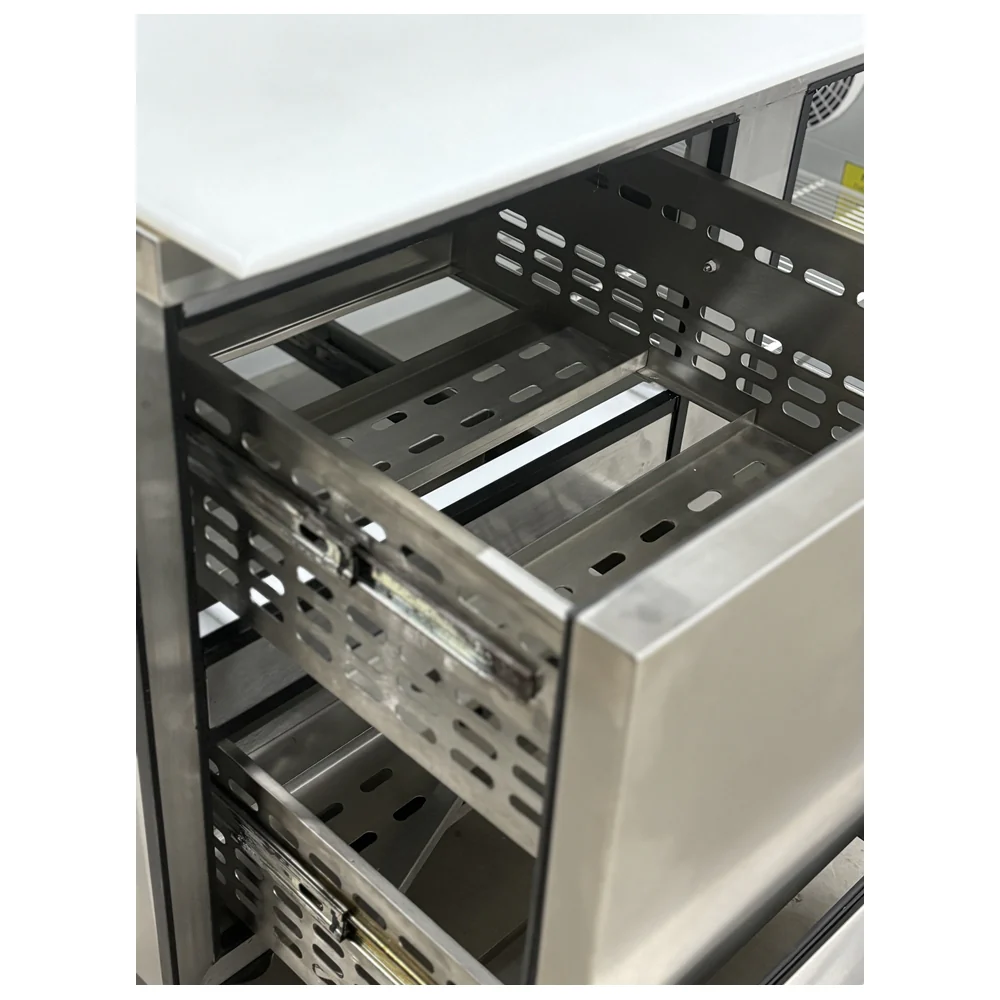 67'' Pro-Kold Single Door 2 Drawers Pizza Prep Table PPT-67-21 - Image 9