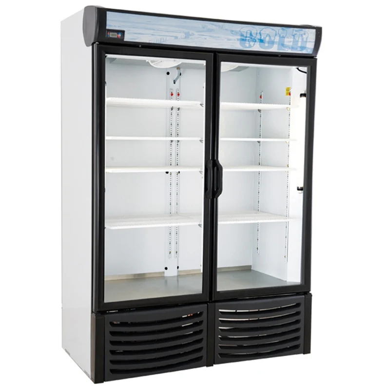 54" Pro-Kold Double Glass Door Display Freezer 32 Cu.Ft., DURF-32W - Image 3