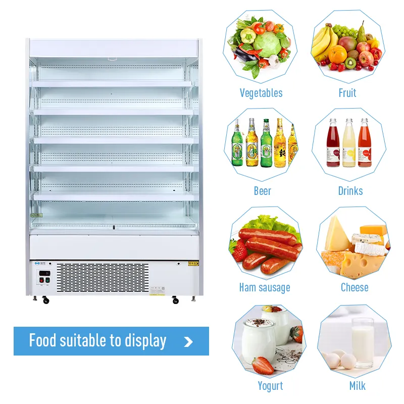 Alaska-Line 76'' Open Air Merchandise Display Cooler w/ Curtain 31.7 Cu.Ft. HIT-23 - Image 11