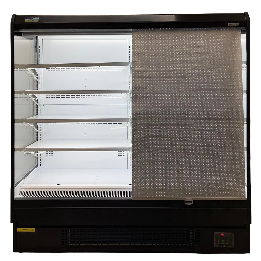 Alaska-Line 76'' Open Air Merchandise Display Cooler w/ Curtain 31.7 Cu.Ft. HIT-23 - Image 3