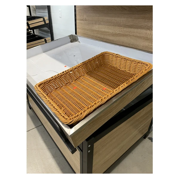 Grocery Store Wicker Rattan Basket HBR-3013 - Image 2
