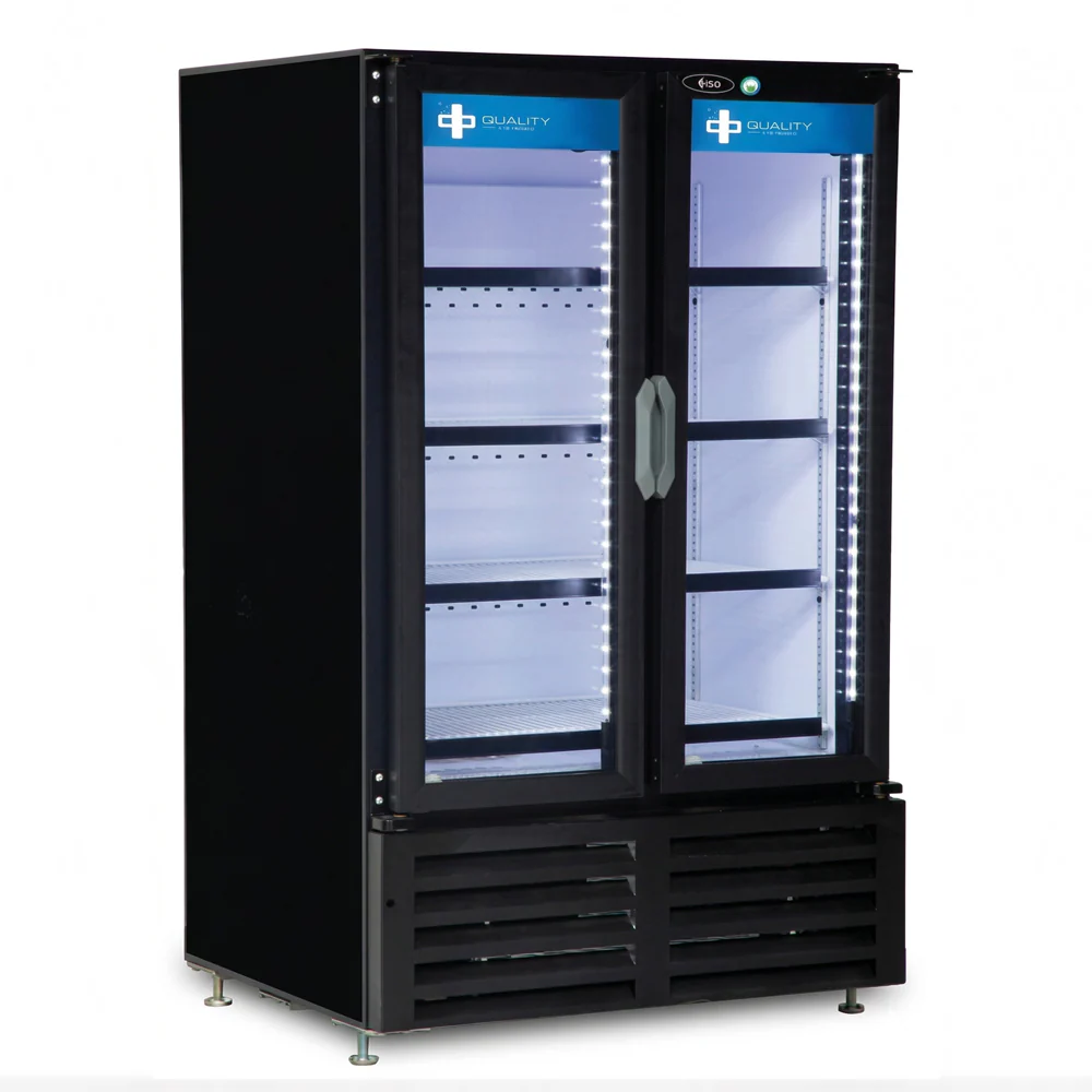 QBD 30.8" Double Glass Swing Door Cooler CD3055-HC
