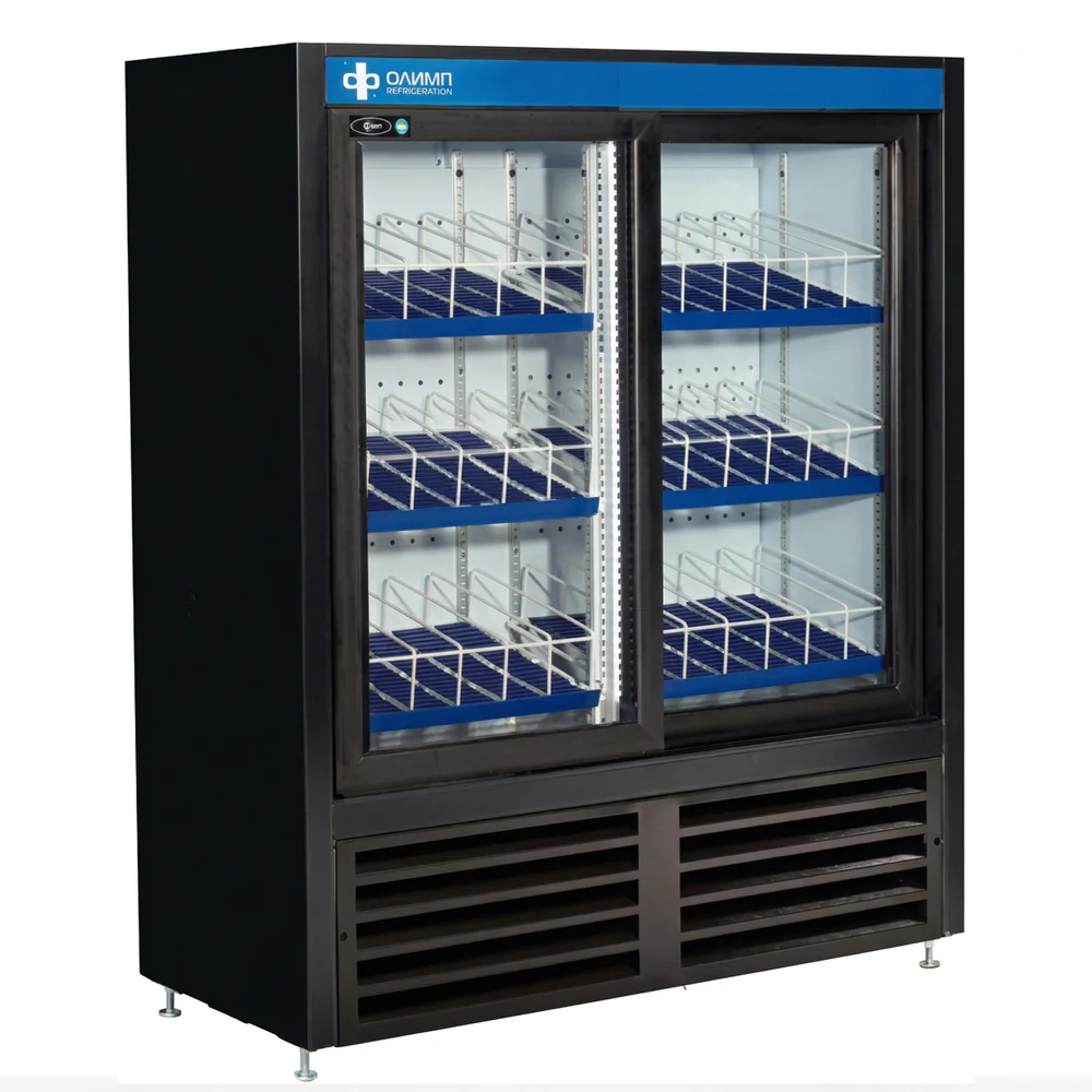 QBD 47" Double Glass Slide Door Cooler CD4154-HC - Image 2