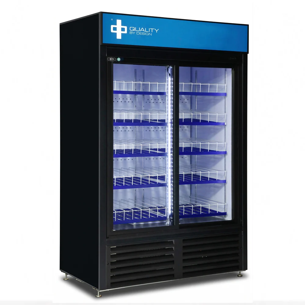 QBD 52" Double Glass Slide Door Cooler CD45-HC