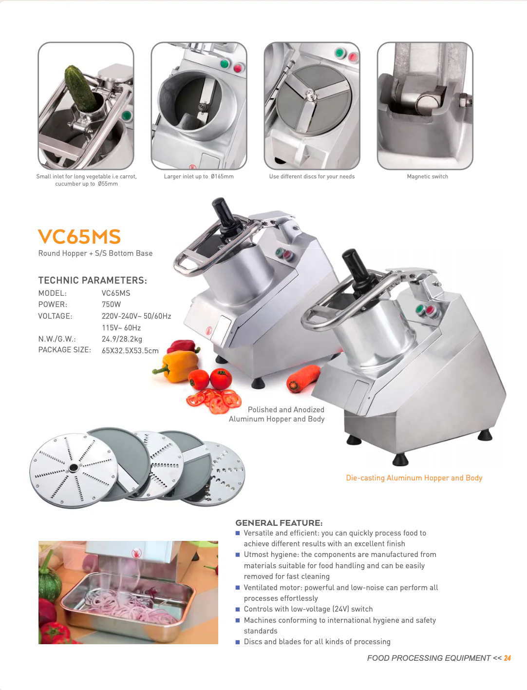 CHEF Heavy Duty Vegetable Processor Machine CHF-004 - Image 2