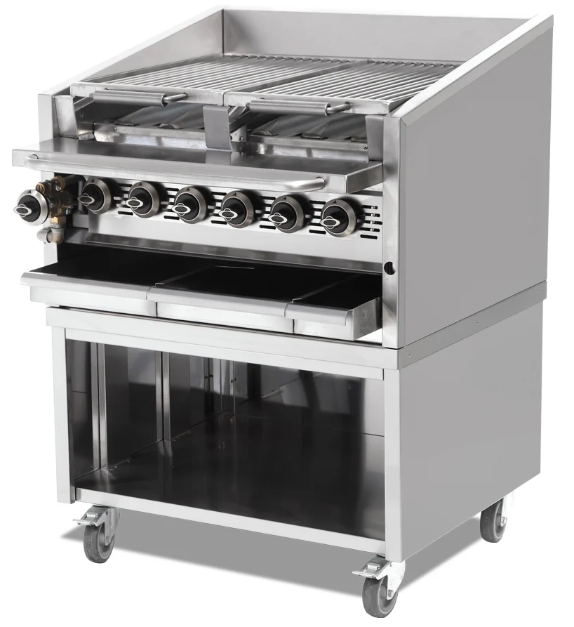 Sinco Signature 30'' Convertible Gas Kebab Grill SC-7 - Image 2