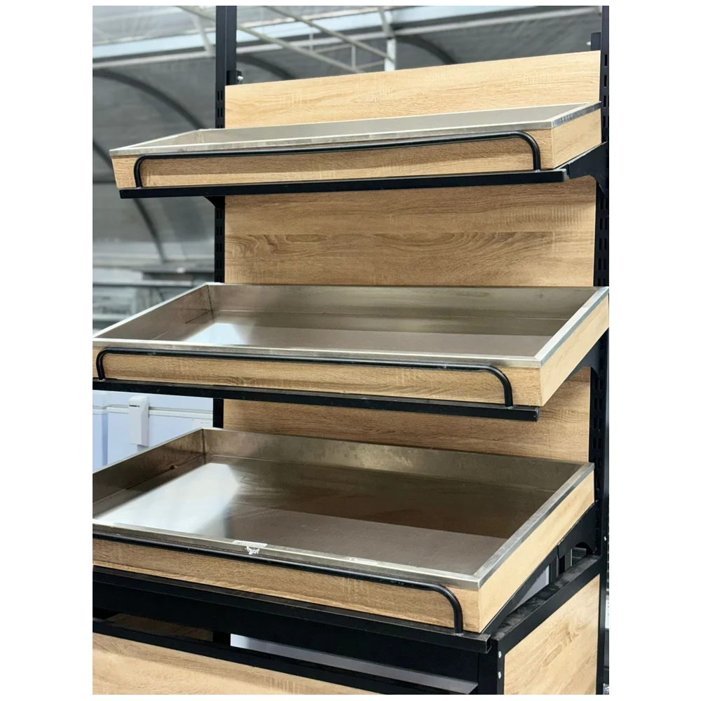 Single Side Vegetable and Fruit Rack (Stainless Steel Tray) Used FOR02048 - Image 2