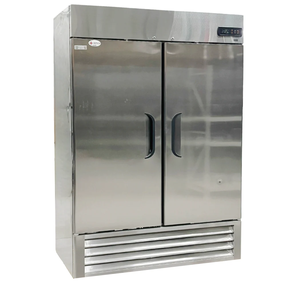 55'' CHEF Double Solid Door Stainless Steel Cooler 46.1 Cu.Ft., LRSR2-H - Image 2