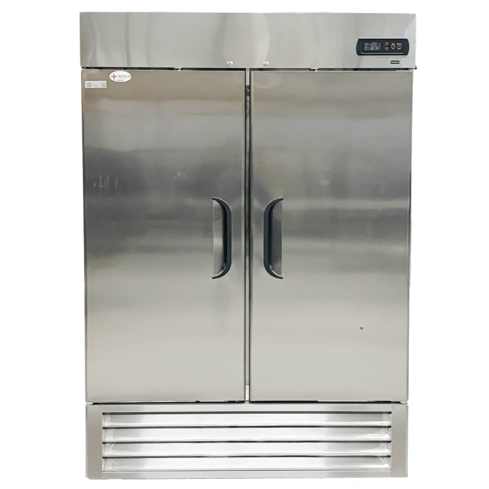 55'' CHEF Double Solid Door Stainless Steel Cooler 46.1 Cu.Ft., LRSR2-H - Image 3