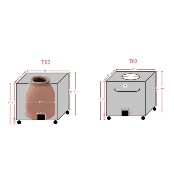 32'' Morni Natural Gas/Propane Operated Tandoori Oven T02 - Image 9