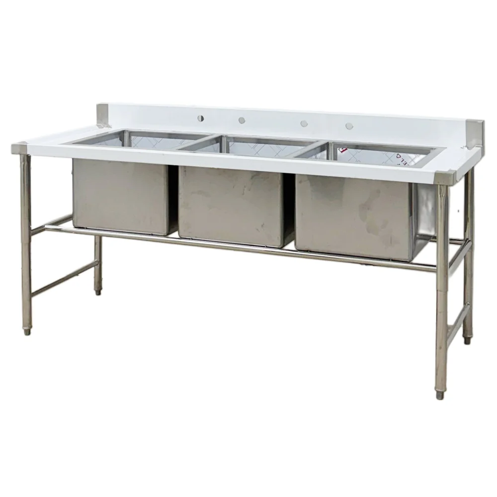 Three Compartment 18''x18'' Sink S-72-3C - Image 2