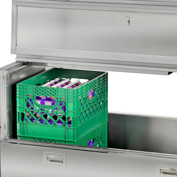 Traulsen 34" Single Sided School Milk Cooler with 4" Casters RMC34S4 - Image 7