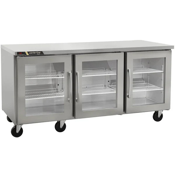 Traulsen Centerline Triple Door 72" Refrigerated Work Table - Various Configurations CLUC-72R - Image 4