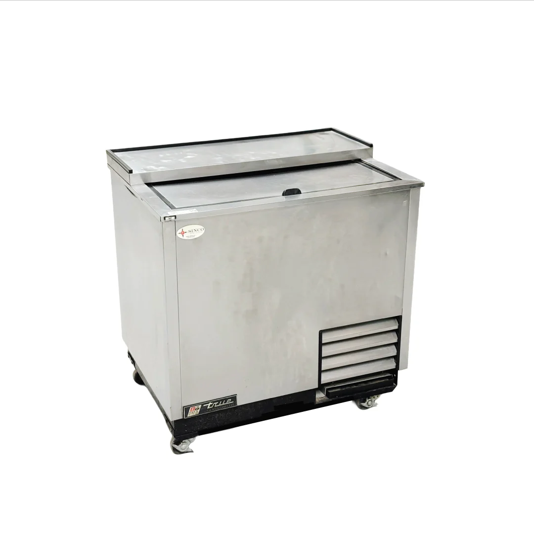 True Solid Slide Lid Stainless Steel Underbar Cooler Used FOR02014 - Image 2