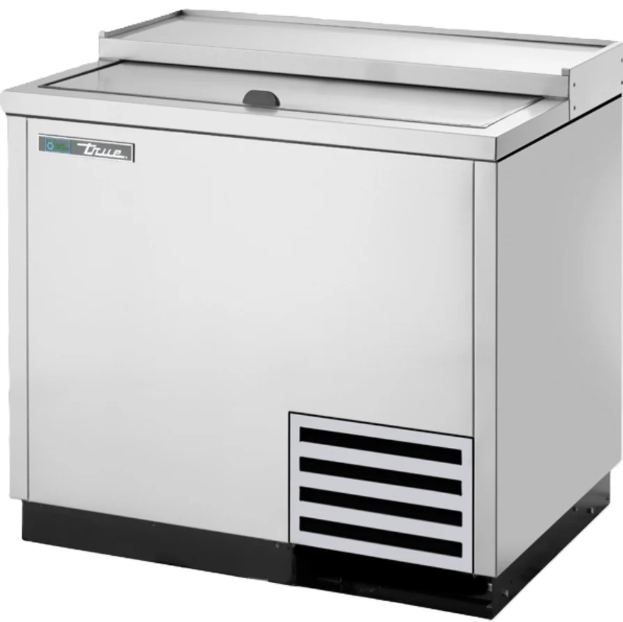 True Solid Slide Lid Stainless Steel Underbar Cooler Used FOR02014 - Image 7