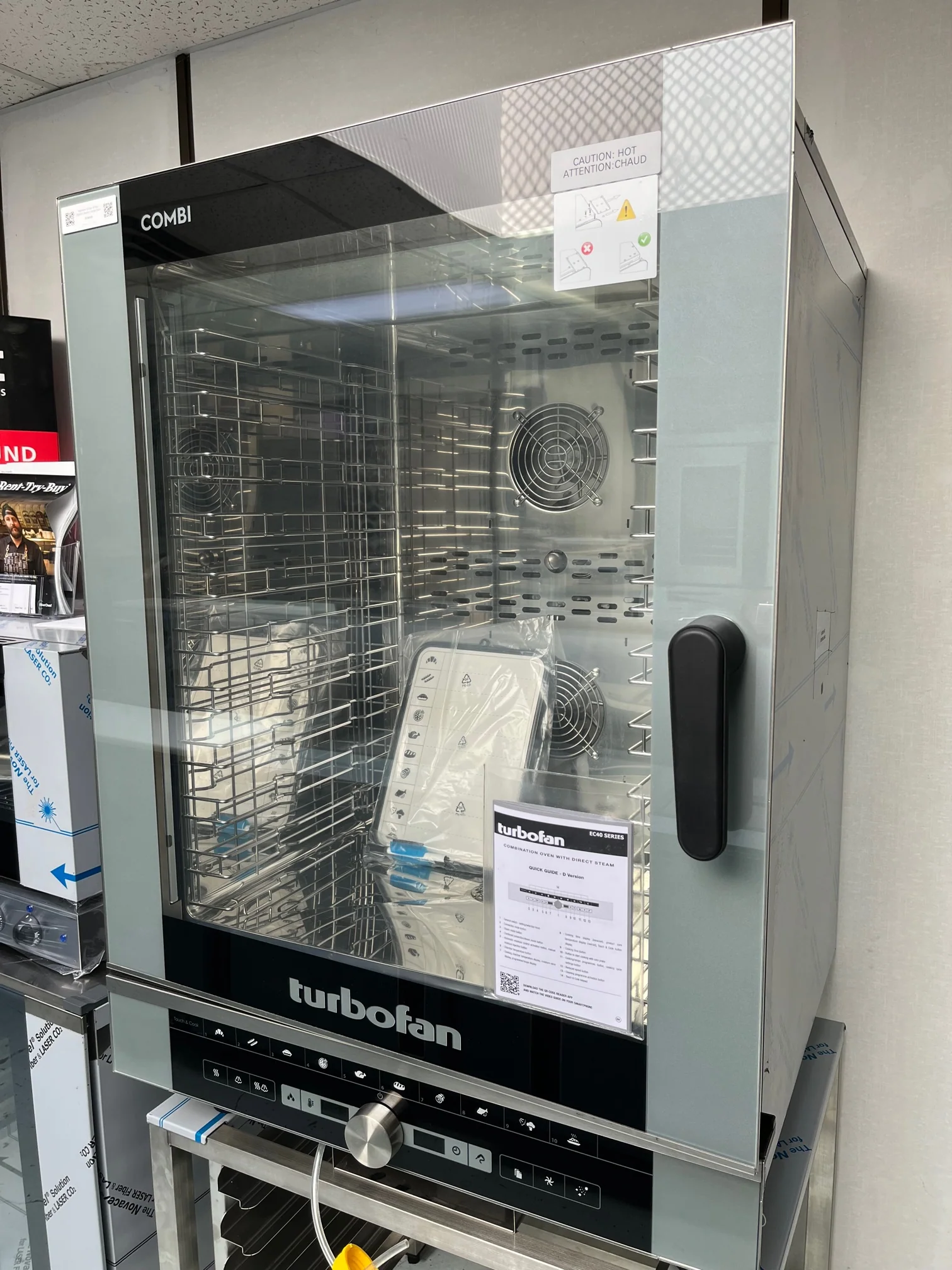 Turbofan Full Size 7 Tray Digital Electric Combi Oven EC40D7 - Image 4