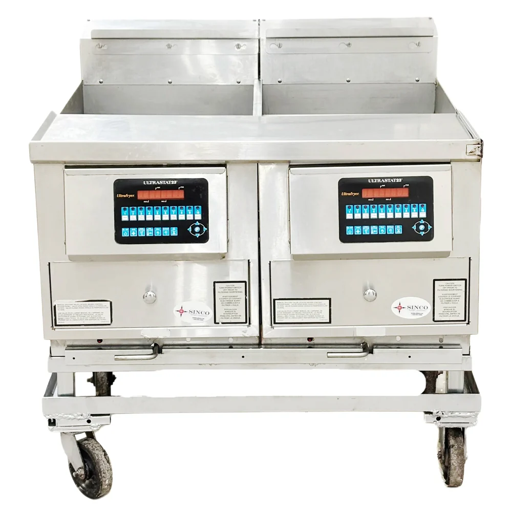 Ultrafryer 42" Commercial Natural Gas Fryer 75,000 BTU No Filtration Used FOR02325