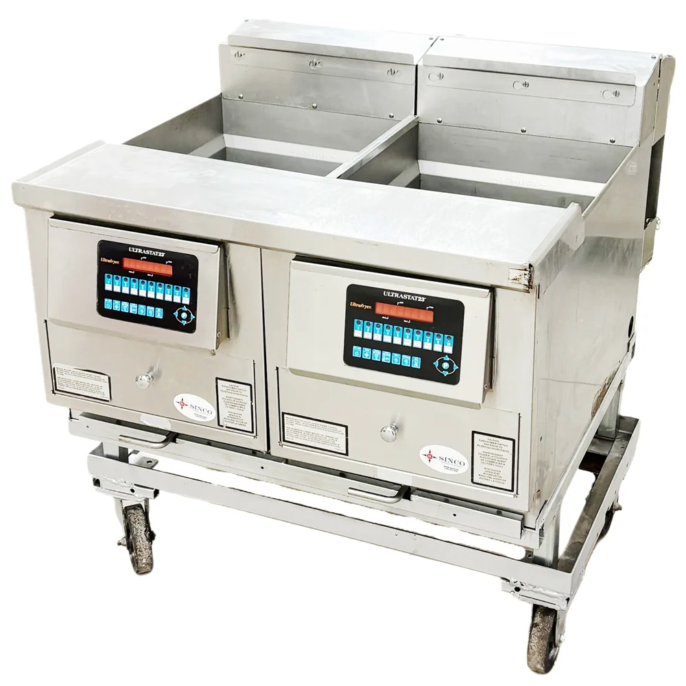 Ultrafryer 42" Commercial Natural Gas Fryer 75,000 BTU No Filtration Used FOR02325 - Image 2